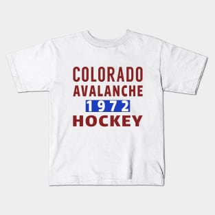 Colorado Avalanche Hockey 1972 Classic Kids T-Shirt